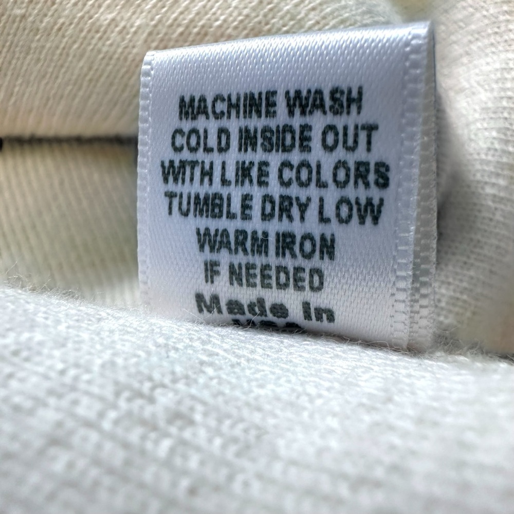 Monrow Revolve Cream Teddy‎ Fleece Boucle Cotton Shacket Jacket Womens Size M - Picture 14 of 15